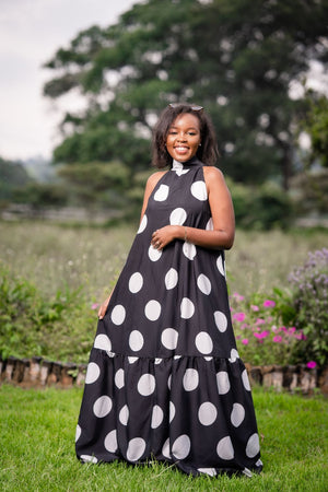 Big polka dot store dress